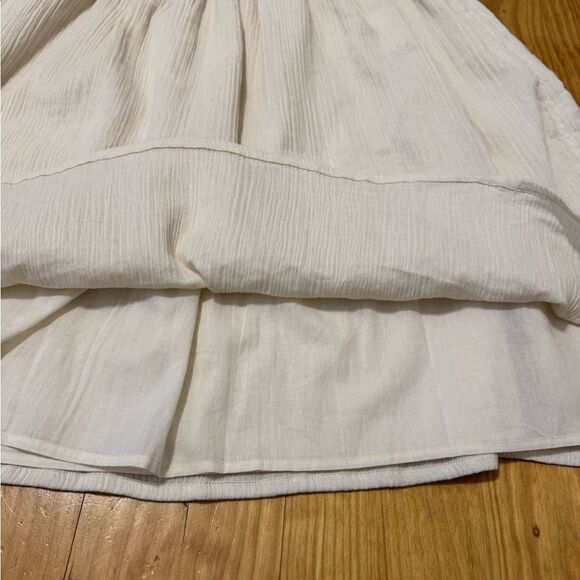 NWT MANOUSH 100% Cotton Ecru Color Oversized Short Mini Dress Rosace SZ 38 - Picture 9 of 13